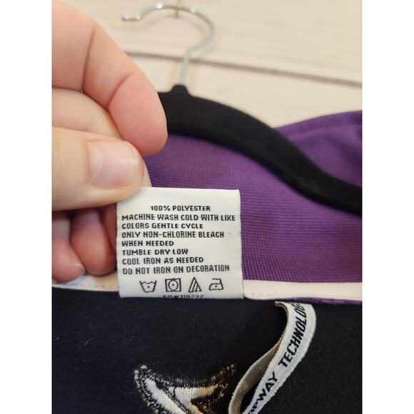Zipway Men's Black Purple Long Sleeve‎ Full Zip LA Lakers Track Jacket Size 5X - Picture 4 of 6